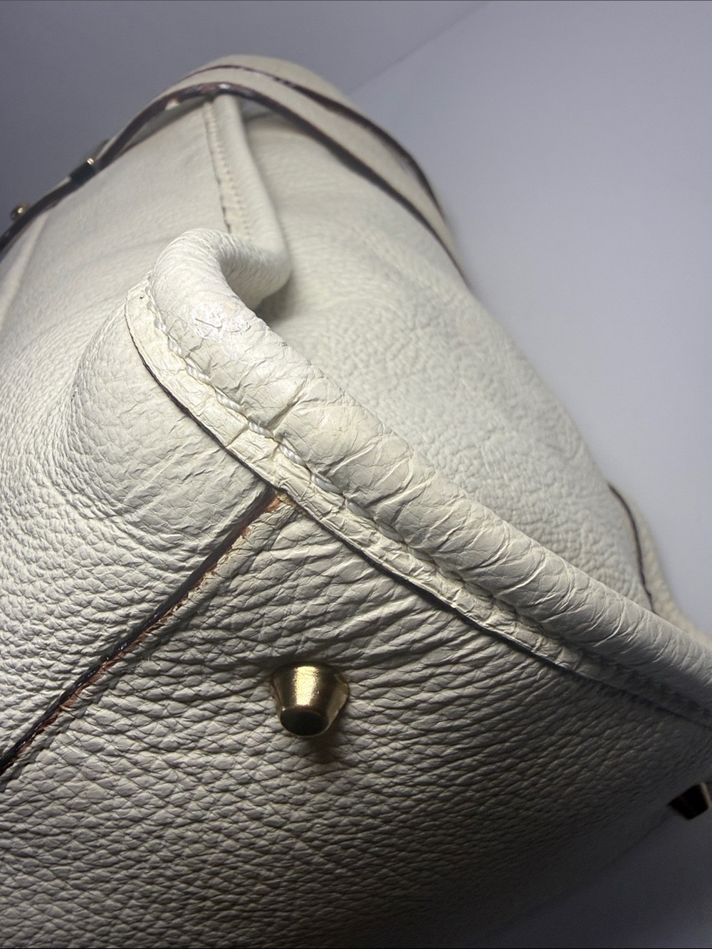 Chloé Shelby Cream Leather Tote Bag - Picture 10 of 17